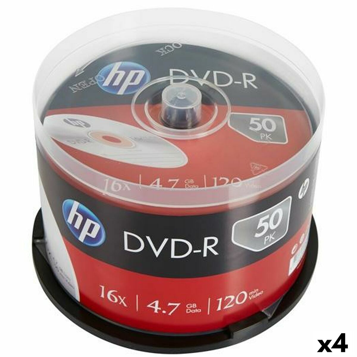 DVD-R HP 4,7 GB 16x 50 Pieces (4 Units)