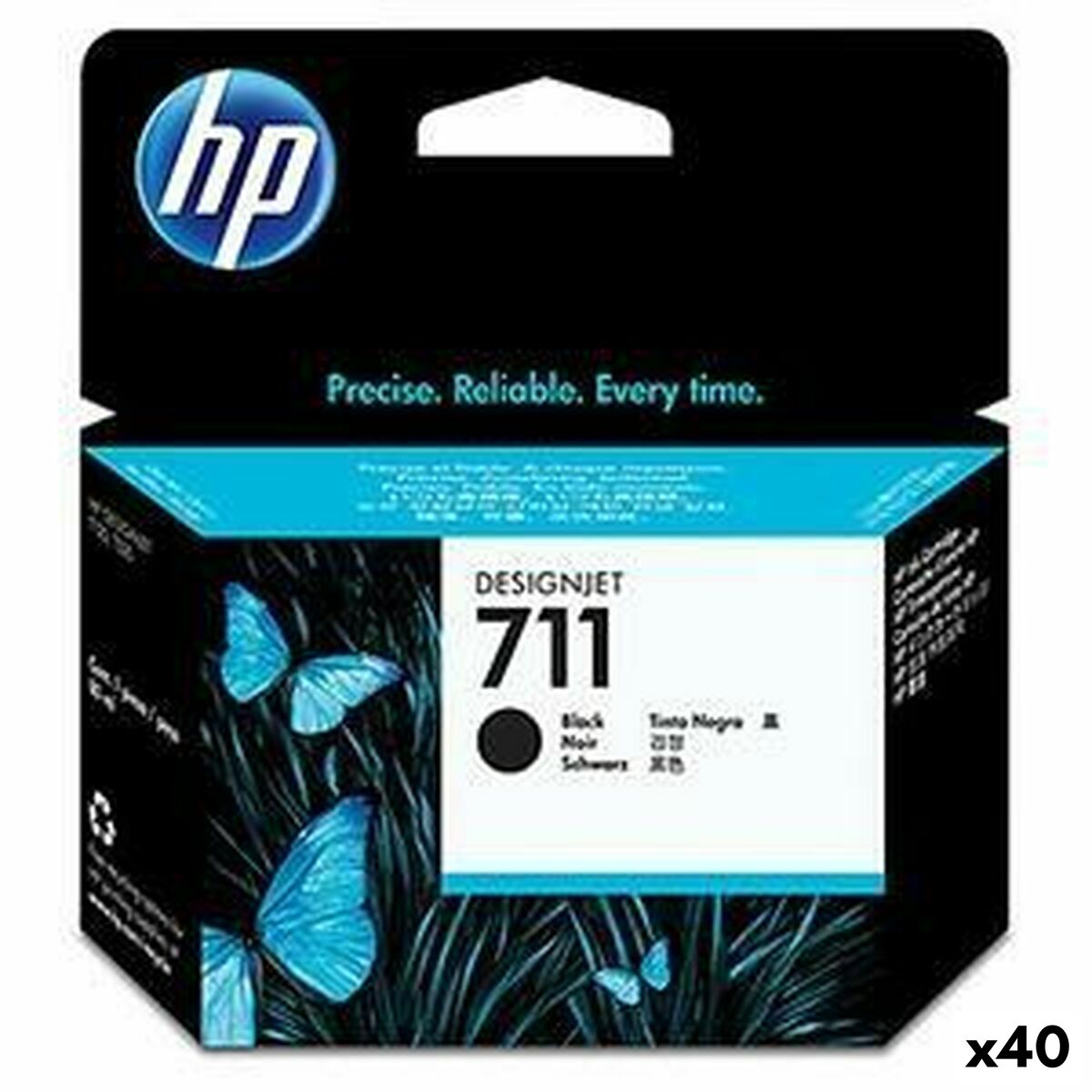 Compatible Ink Cartridge HP 711 Black (40 Units)