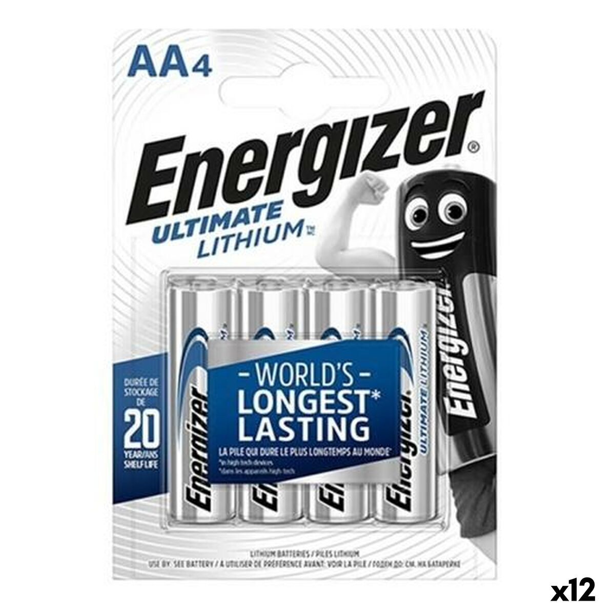Batteries Energizer ULTIMATE LITHIUM 1,5 V 4 Pieces (12 Units)