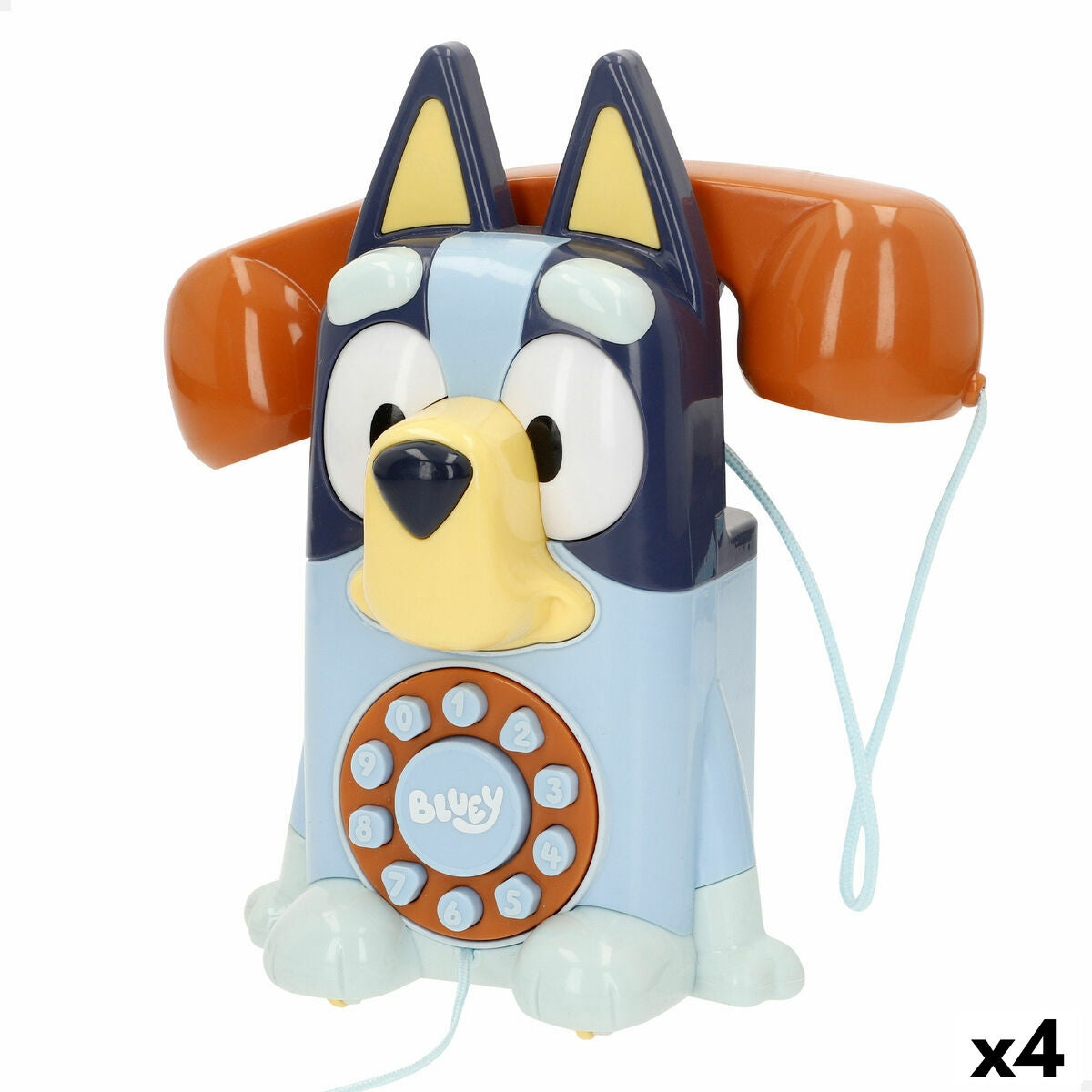 Toy telephone Bluey Plastic 16 x 18 x 8 cm (4 Units)