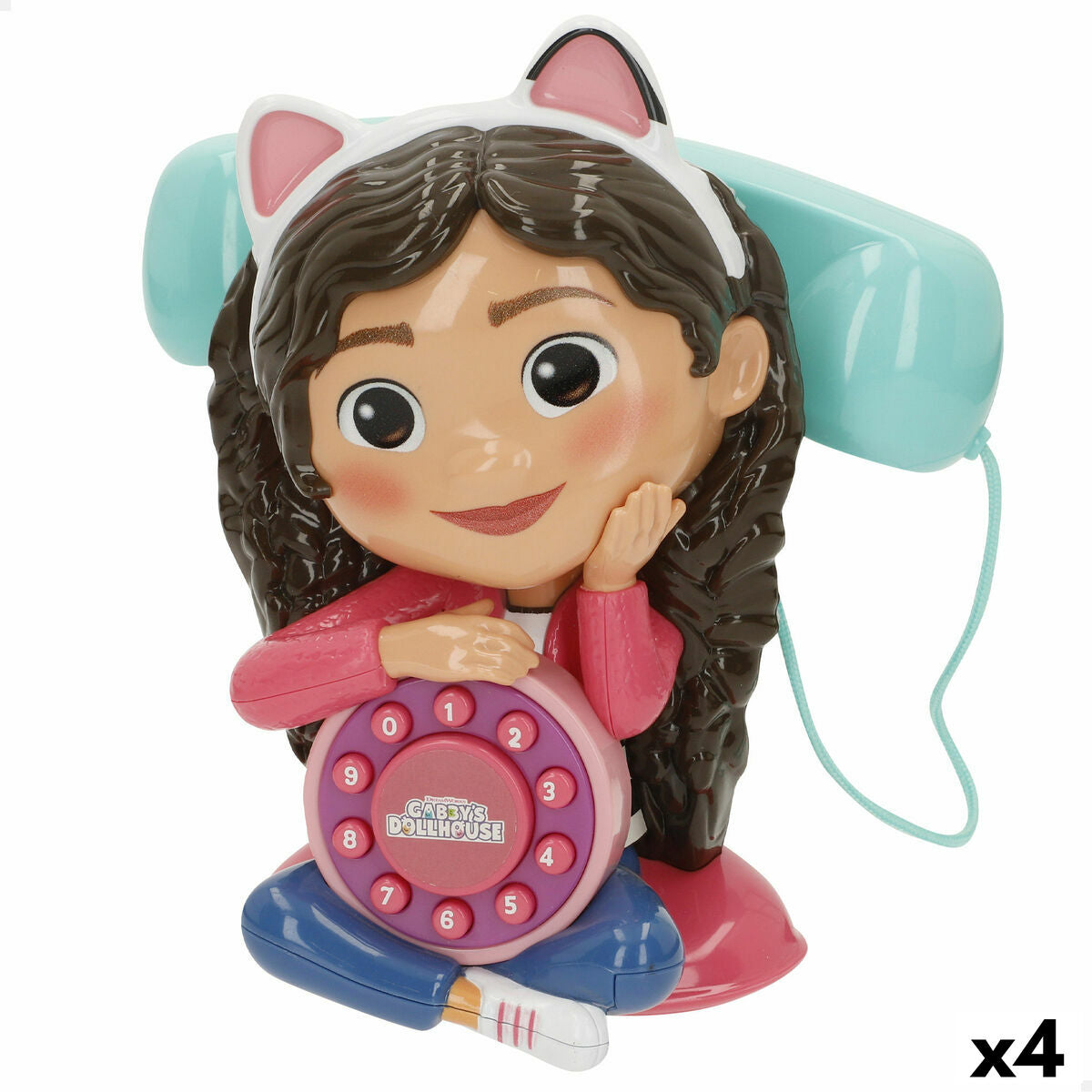 Toy telephone Gabby's Dollhouse 16 x 18 x 10 cm (4 Units)
