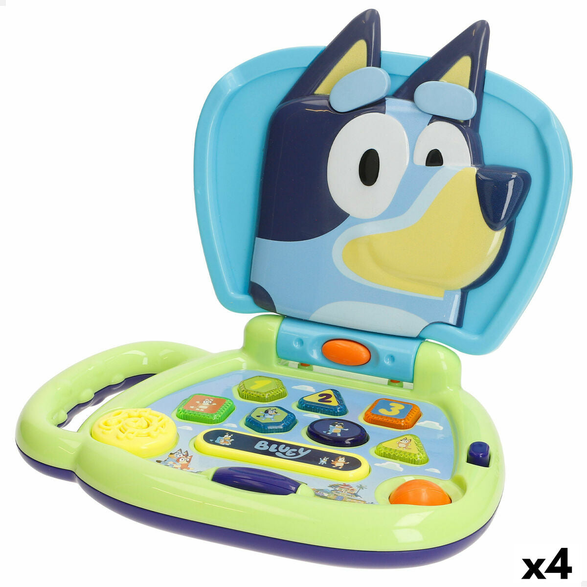 Toy computer Bluey English 20 x 17 x 14 cm (4 Units)